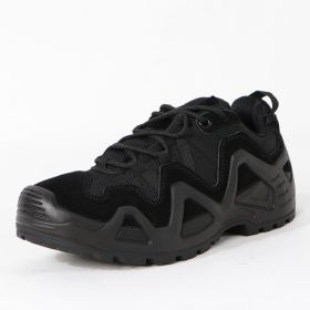 Military Fan Outdoor Boots Sports Tactics (Option: Black-Low help-41)