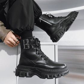 Men's Martin Boots British Style (Option: Black increase-43)