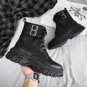 Men's Martin Boots British Style (Option: Black-44)