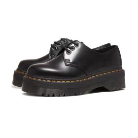 Women's Fashionable Retro Lace Up Boots (Option: Black-38)