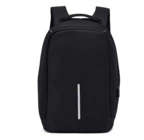 MOQ100 Custom USB Backpack (Color: Black)