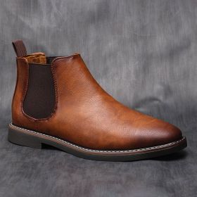 Men's Fashion Retro Cowhide Boots (Option: OLD5236C3-45)