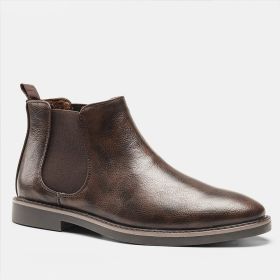 Men's Fashion Retro Cowhide Boots (Option: KD5237-44)